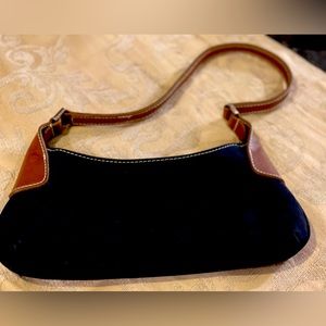 Barney’s New York Vintage mini suede shoulder bag